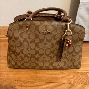Coach Tan Signature Satchel